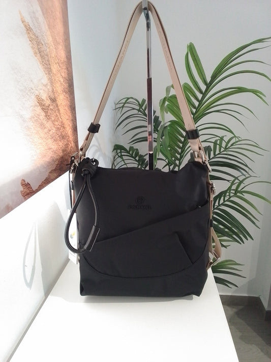 CR251107-V25 BOLSO MOCHILA NEGRO CACHAREL