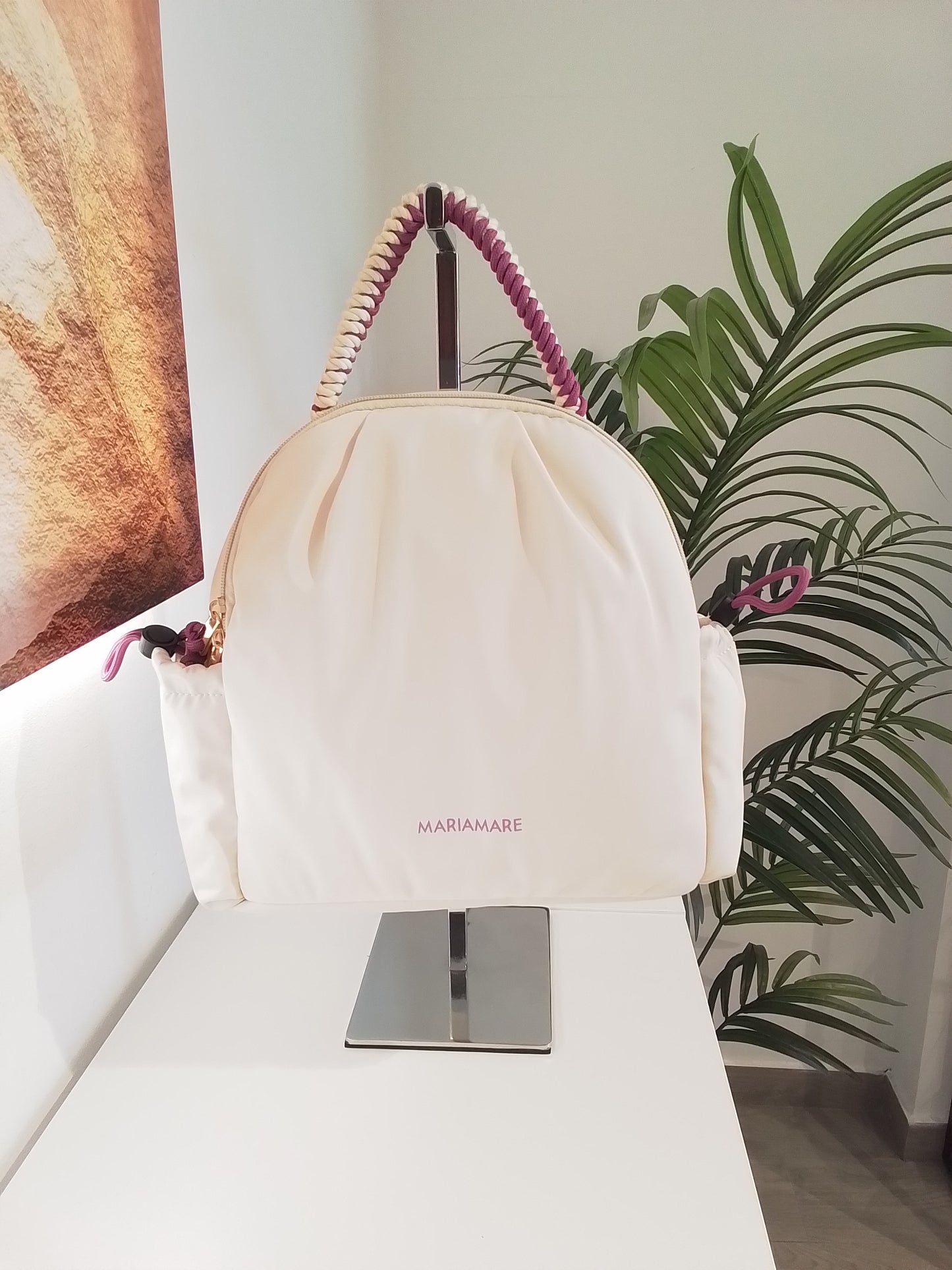 CAMMY-V25 MOCHILA CREMA MARIAMARE