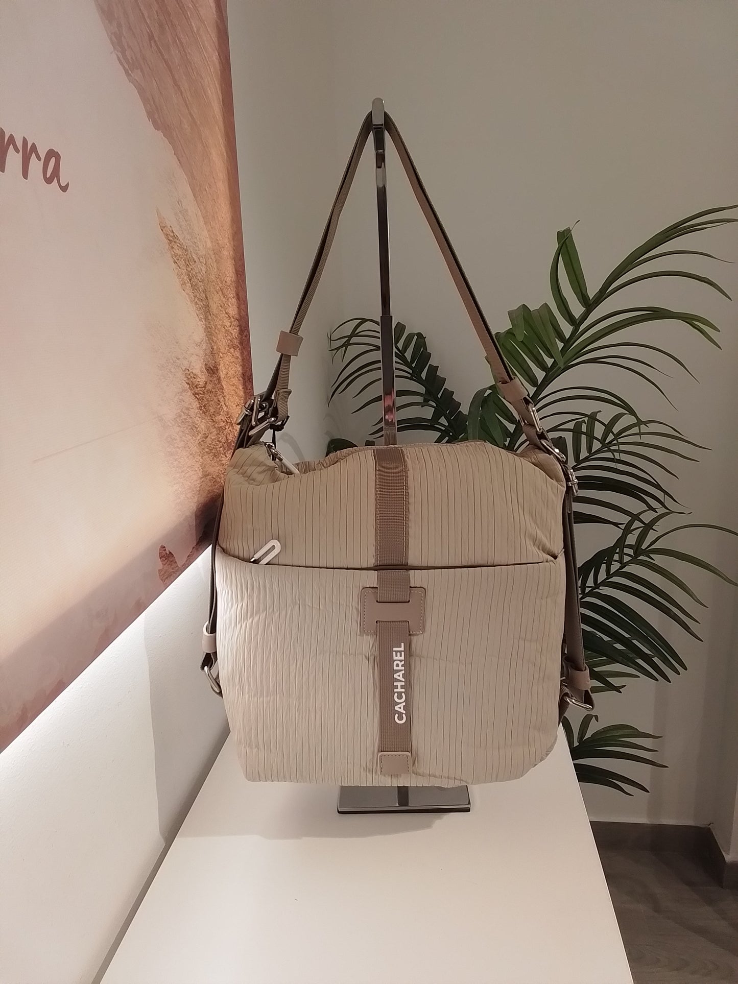 CI251050-V25 BOLSO MOCHILA BEIGE CACHAREL
