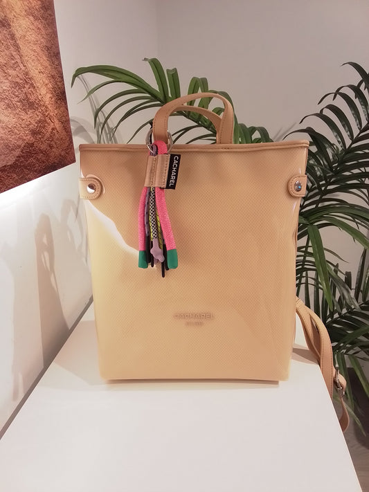 CJ261056 MOCHILA BEIGE CACHAREL